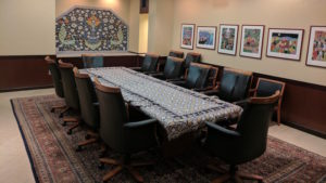 Empty conference room