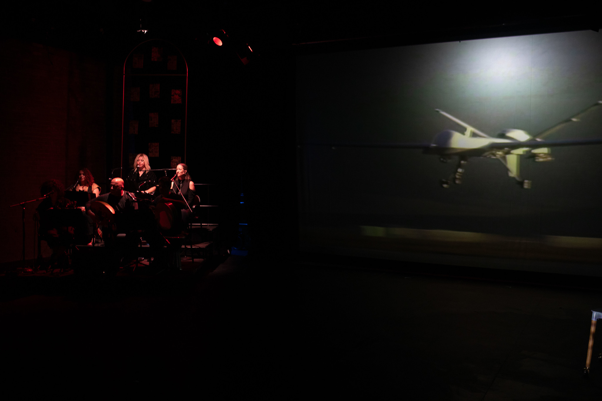 A photo from DRONE, written by Joyce Award-winning playwright Andrea Assaf