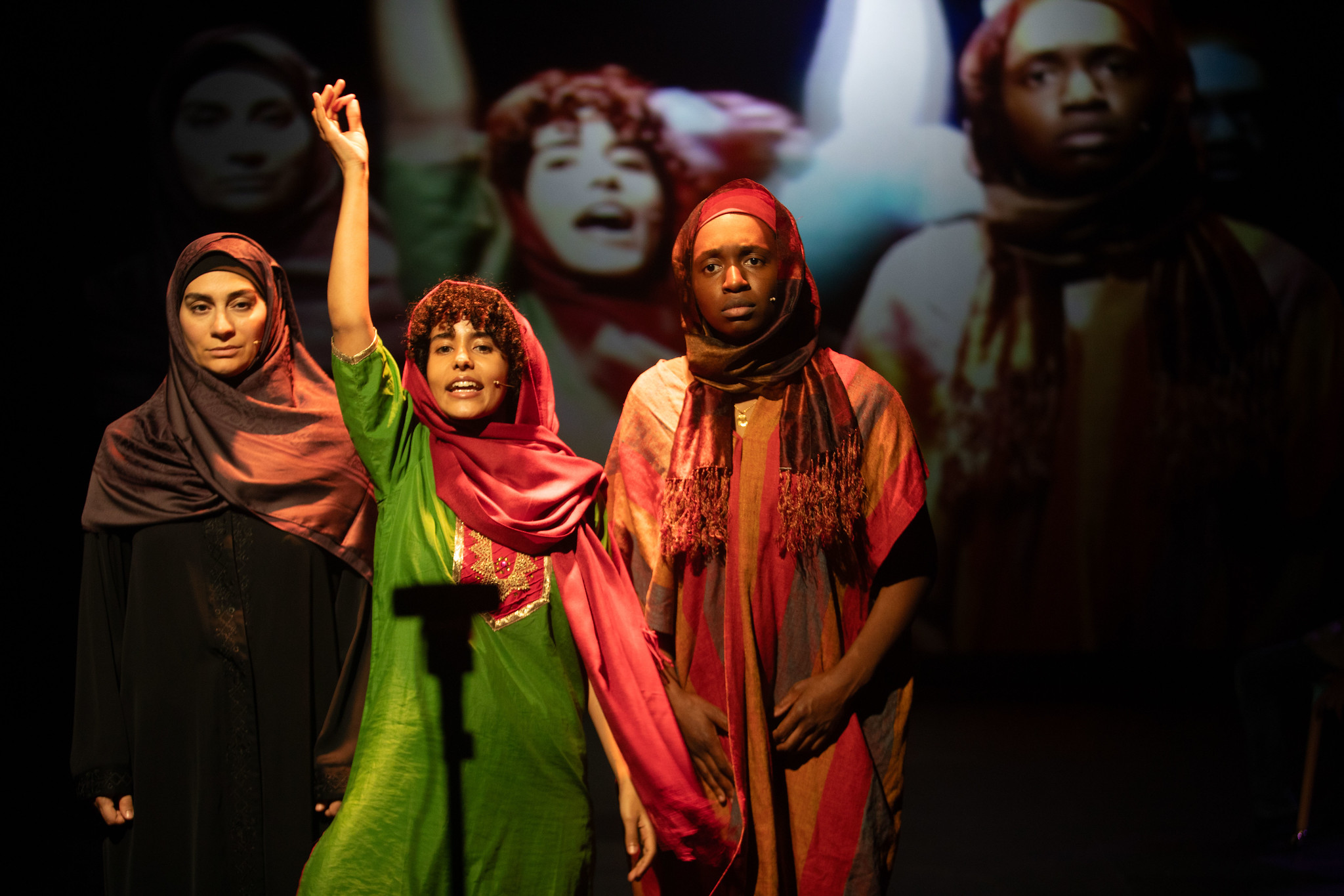 A photo from DRONE, written by Joyce Award-winning playwright Andrea Assaf