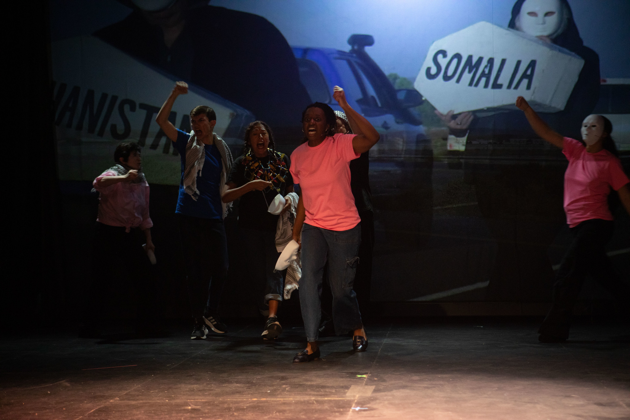 A photo from DRONE, written by Joyce Award-winning playwright Andrea Assaf